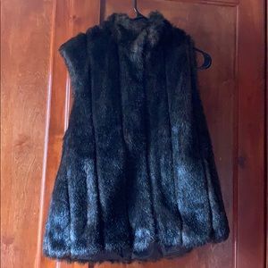 Faux fur vest